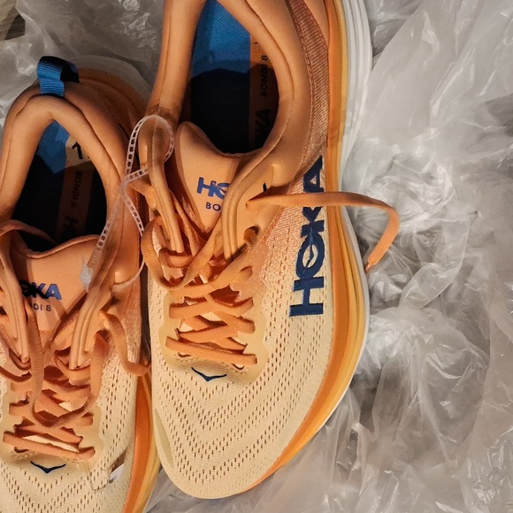 Hoka Peach and Blue Running Shoes/Size::12-Men main image 5